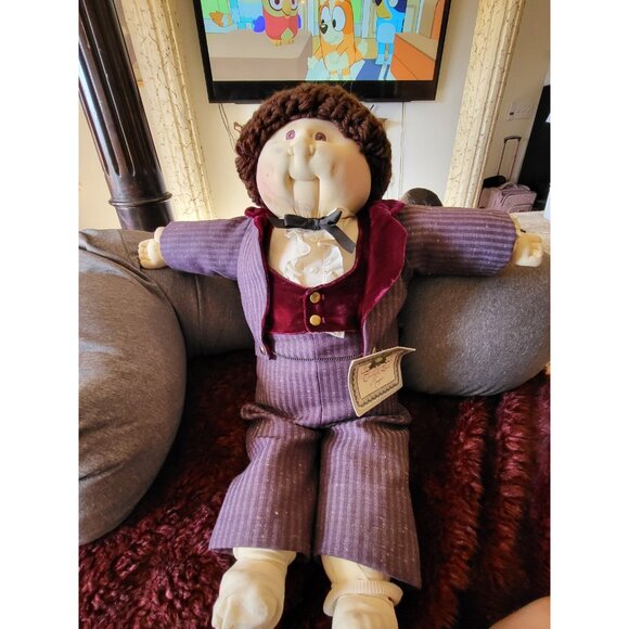 Vintage 1986 Cabbage Patch Kids Christmas Edition Soft Sculpture Miguel - Picture 1 of 12